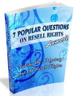 Resale Rights 7 Popular Questions On Resale Rights Answered ! - ExcelReads